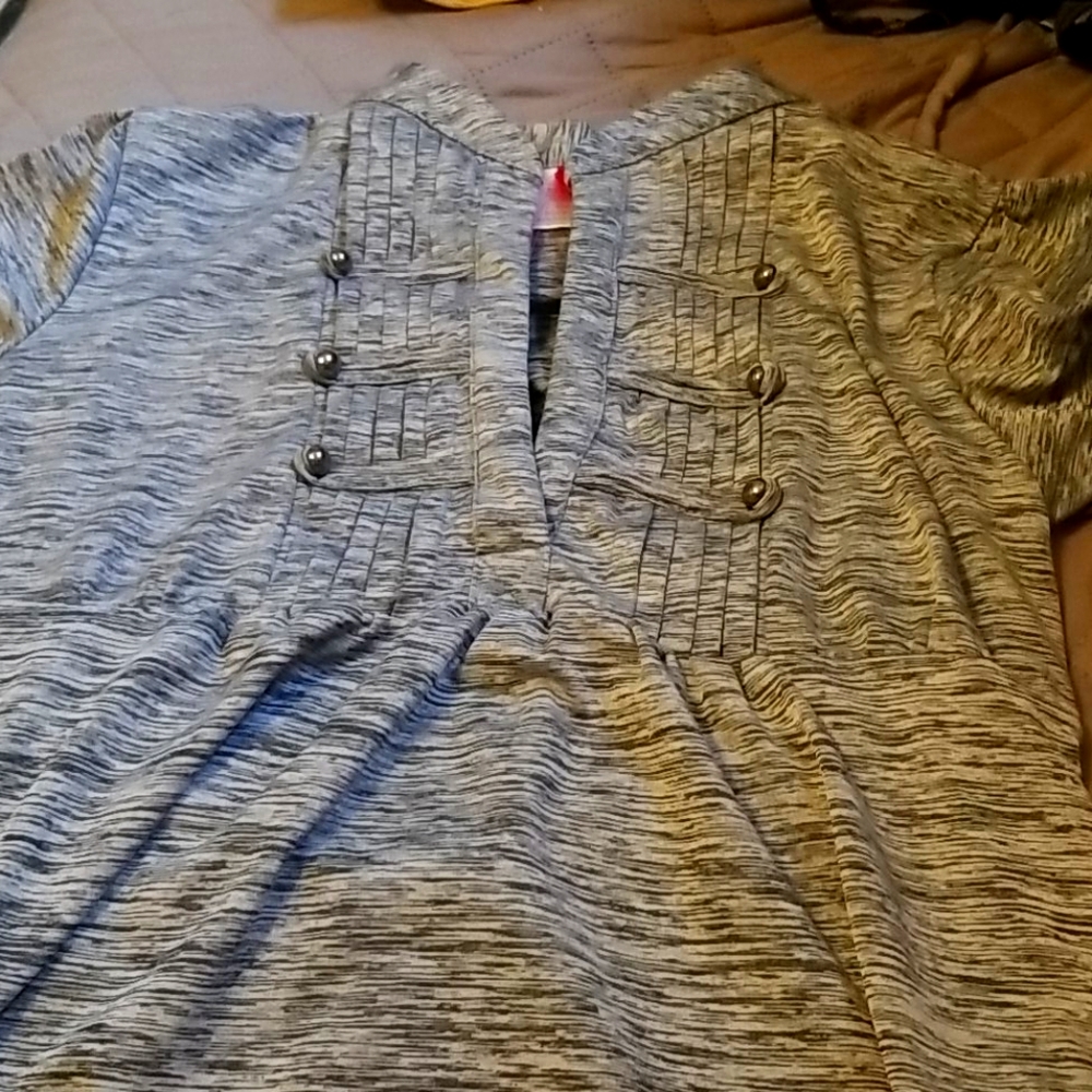 Silky Silver Blouse